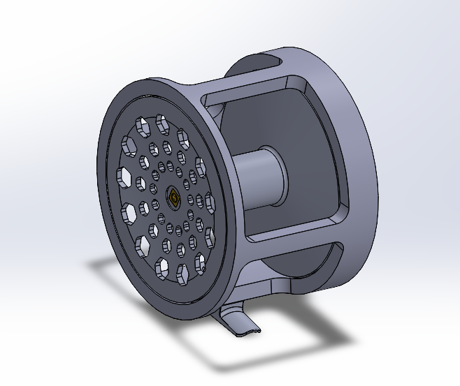 Click and Pawl Reel Spool Assembly Render